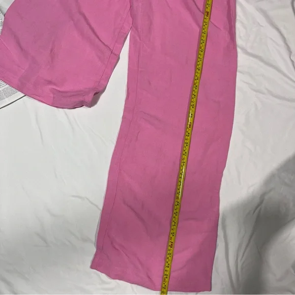 Pink Wide-Leg Pants - Picture 6 of 10